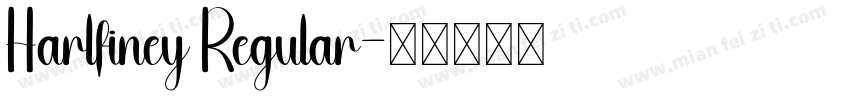 Harlfiney Regular字体转换
